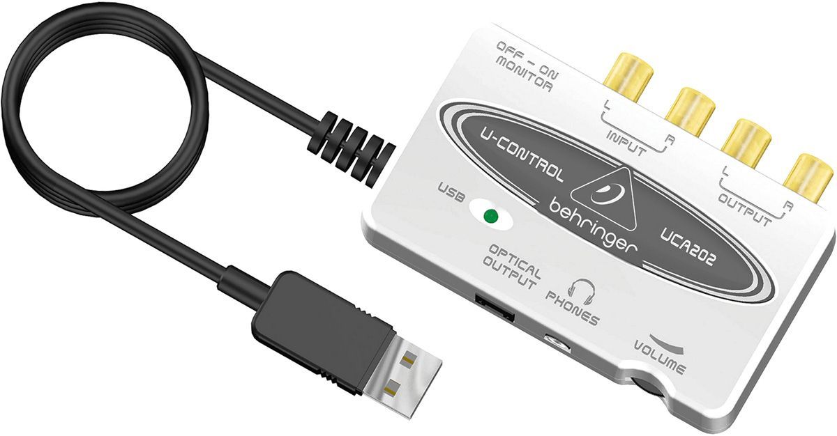 Behringer UCA202 Внешняя звуковая карта USB.